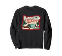 Christmas In The Beaver State Oregon Scenic Sweatshirt