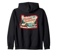 Christmas In The Beaver State Oregon Scenic Zip Hoodie