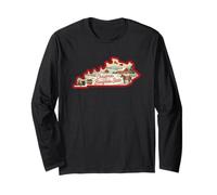 Christmas in The Bluegrass State Kentucky Long Sleeve T-Shirt