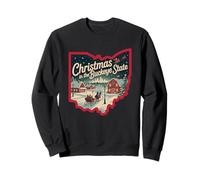 Christmas In The Buckeye State Festive Joy Sweatshirt