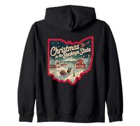 Christmas In The Buckeye State Festive Joy Zip Hoodie