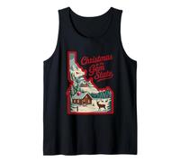 Christmas in The Gem State Idaho Cabin Tank Top