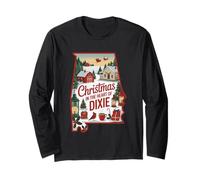 Christmas in The Heart of Dixie Alabama Long Sleeve T-Shirt