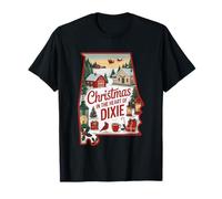 Christmas in The Heart of Dixie Alabama T-Shirt