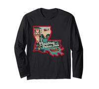 Christmas in The Pelican State Louisiana Long Sleeve T-Shirt
