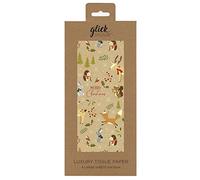CHRISTMAS IN THE WOOD Glick Tissue Wrap Wrapping Paper - 500 x 750mm x 4 Sheets