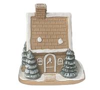 Christmas Incense Cone Holder, Home Shape Incense Burner, Creative Christmas House Incense Burner, Small Snowhouse Incense Holder Made of Resin, Resin Landscape Desktop Decoration