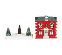 Christmas Incense Cone Holder Something Different Light Red One Size