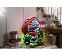Christmas Infinity Santa On A Moped - 90cm