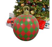 Christmas Inflatable Ball | 24 Inch Large Decorative Pendants | Christmas Tree Decorations,for Homeowners Decorators Retail Store Event Planners Eaves Balusters Tree Branches Floor Living