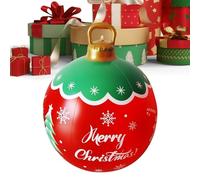 Christmas Inflatable Ball Decorations | Outdoor Christmas PVC Inflatable Decorated Ball | Festive Seasonal Holiday Decor for Patio Front Door Garden Porch Living Room Party Yard Outside