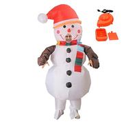 Christmas Inflatable Costume - Unisex Adult Oversized Snowman Outfits | Original Jumpsuit for Animation, Holiday, Show, Festive Events, Photography or Costume