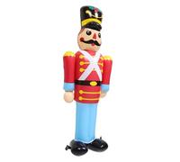 Christmas Inflatable Nutcracker Soldier Decoration Festive PVC Decor for Holiday Parties and Outdoor Displays for Christmas Celebrations and Garden Decor