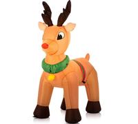 Christmas Inflatable Reindeer 3.3ft/100cm - Outdoor/Indoor Bright LED Light Up Porch Decoration Celebright Brown 3ft
