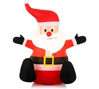 Christmas Inflatable Santa 3.3ft/100cm Outdoor/Indoor Bright LED Light Up Porch Decoration Celebright Red 3ft