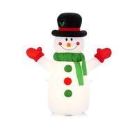 Christmas Inflatable Snowman 3.3ft/100cm - Outdoor/Indoor Bright LED Light Up Porch Decoration Celebright White 3ft