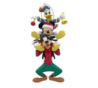 Christmas Inspirations Disney Mickey Mouse, Goofy and Donald Duck Christmas Pendant, Glass Hanging Decoration H13.5cm