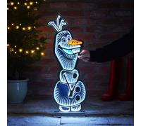 Christmas Inspirations Officially Licensed Disney 63cm Olaf Infinity Mirror Effect 3D Christmas LED Light Up Frozen Figure - Indoor Outdoor Mains Powered Freestanding Xmas Decoration