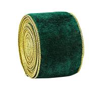 Christmas Irish Velvet 1 Roll Ribbons Ornament Handmade Accessory for Gift Boxes Flower Bouquet Packaging Christmas Ribbon Roll