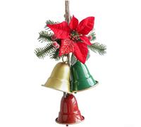 Christmas Iron Bell Hanging Decor for Door Wall Tree(Small)