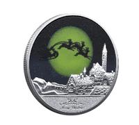 Christmas Iron Collectible Christmas Commemorative Coin Silver Metal Commemorative Rare For Home Collection Souvenir Commemorative