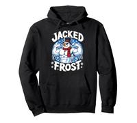 Christmas JACKED FROST Weight Training Funny Gym Pullover Hoodie