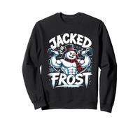 Christmas JACKED FROST Weight Training Funny Gym Sweatshirt