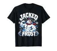 Christmas Jacked Frost Weight Training Funny Gym T-Shirt