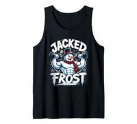 Christmas Jacked Frost Weight Training Funny Gym Tank Top