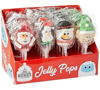 Christmas Jelly Pops 23g x 24 - Xmas Stocking Fillers, Party Bags Gifts etc.