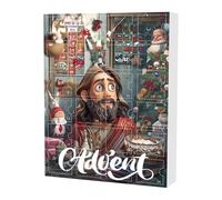 Christmas Jesus Advent | 2D Acrylic Jesus Religious Decorations | 24 Days Religious Ornament Countdown Christmas Tree Decor | for Home Wall Car Rearview Mirror Family Vacation