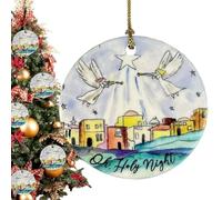 Christmas Jesus Birth Ornaments - 2D Nativity Scene Decorations, Acrylic Holiday Scene Hangers | Double Sided Holiday Festival Decorations For Christmas Winter Party