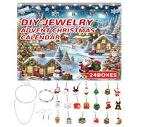 Christmas Jewellery, 24 Day Earrings Creation Kit - Countdown Calendar Bracelets | For Girls Adults Collectors Lovers DIY Family Act