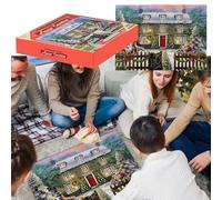 Christmas Jigsaw 1008 Pieces - Festive Holiday for Adults, Engaging Winter Scene Game | Fun Games Interactive Toys Cozy Family Night Challenge, Creative Entertainment Gift for Parents, F