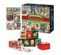 Christmas Jigsaw Advent Calendar 2025-1008 Piece Puzzle with Daily Surprises, Christmas Countdown Calendar for Kids, Boys, Girls, Adults and Women, Ideal Xmas Gift for Puzzle Lovers