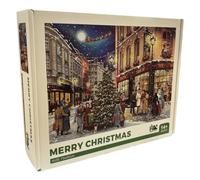 Christmas Jigsaw Puzzle 1000 Piece Festive Puzzles Father Christmas Village Snow Winter Scene 1000pc Jigsaws (Christmas Village Puzzle)