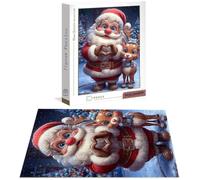 Christmas Jigsaw Puzzle, Puzzle 4000 Pieces, Jigsaw Puzzles for Adults 4000 Piece Elder Wooden Puzzles for Adults, Challenging Game Toys Jigsaws for Home Wall Decoration and Gifts Christmas B-8998