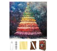 Christmas Jigsaw Puzzles - Christmas Tree Funny Home Decor - Festive Tree Family Puzzle Kit | for Home School Festival Birthday Party Gathering Party Favors Education Interaction