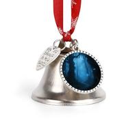 Christmas Jingle Bell Lightweight Durable Metal Hanging Bells 1.9 X 1.8 Inch, Magic Forest Xmas Ornament for Tree, Home, Holiday Decorations