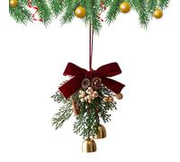 Christmas Jingle Bells For Door - Winter Holiday Ornament | Festive Front Door Decoration | For Entrance Porch Outdoor Wall Window Mantel Fireplace Tree Wreath Holiday Seasonal Home Decor