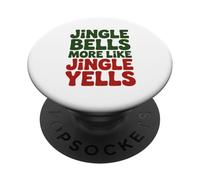 Christmas Jingle Bells Funny Holiday Joke PopSockets Adhesive PopGrip