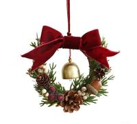 Christmas Jingle Bells, Holiday Door Hanger Decor Metal Festive Decoration for Home Wall Window Christmas Trees(F)