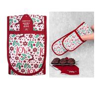 Christmas Joy 18 x 88cm Christmas Joy Double Oven Glove