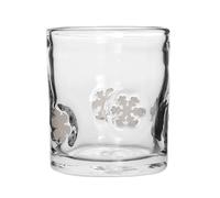 Christmas Juice Glass 14 Ounce Themed Drinking Cocktails Glasses for Party Cute Double Old Fashioned Reusable Cups for Home Bar (White2, 10x10cm)