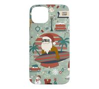 christmas july route 25 beach tropical black african santa Case for iPhone 15 Plus