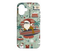 christmas july route 25 beach tropical black african santa Case for iPhone 16