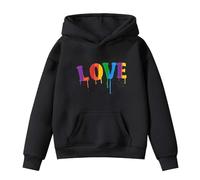 Christmas Jumper Boys 6 - S Pullover With Letter Print Long Sleeve Comfortable Blend Casual Outerwear For And (Black, 9-10 Years)