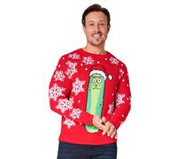 Christmas Jumper Crew Neck Rick & Morty Red XXL