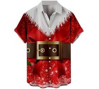 Christmas Jumper for Men Novelty Candy Cane Santa Xmas Sweater Unisex Sweatshirt 3D Ugly Xmas Pullover Crewneck Long Sleeve Top Classic Cotton Winter Sweatshirt Long Sleeve Funny Elf (Z3 Red,5XL)