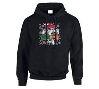 Christmas Jumper Gaming Controller Mens Hoodie Retro Sarcastic Holiday Gamer Gift Hoody Black - Medium